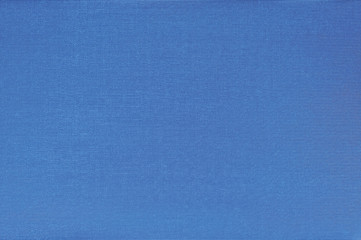 Natural Bright Blue Fiber Linen Cloth Book Binding Texture Pattern, Large Detailed Macro Closeup, Textured Vintage Fabric Burlap Canvas Background, Blank Empty Horizontal Copy Space