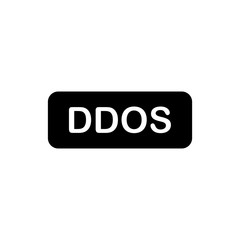 DDoS Distributed Denial of Service vector icon