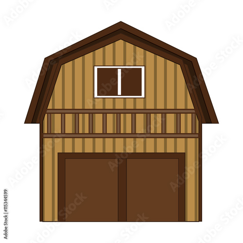 "flat design wooden barn icon vector illustration" Stock image and royalty-free vector files on