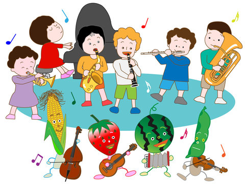 子供と野菜のコンサート