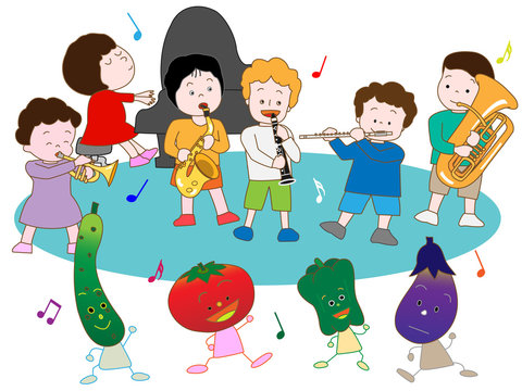 子供と野菜のコンサート
