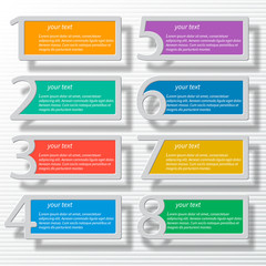 Abstract 3D Paper Infographics