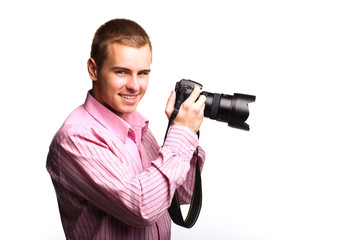 Fototapeta premium Man with camera