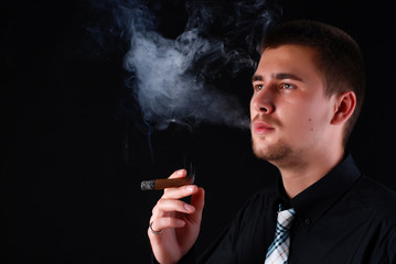 man with cigar