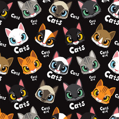 Love Cute Cats Pattern