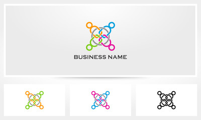 Connect Link Chain Teamwork logo