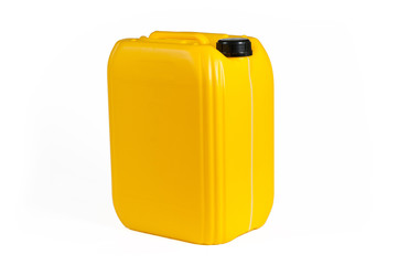 Plastic canister for machine oil