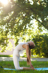 Fototapeta premium Women and Yoga