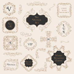 Vintage Decorations Design Elements
