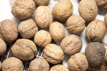 A bunch of walnuts