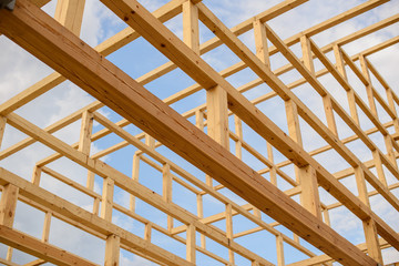 elements constituting the roof of the wooden beams Japanese pagoda