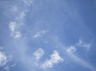 Obraz premium Clouds in the blue sky, Thailand 