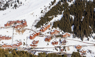 Meribel Ski Resort, Village of Meribel-Mottaret (1750 m). France