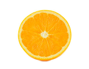 Navel Orange isolated on white