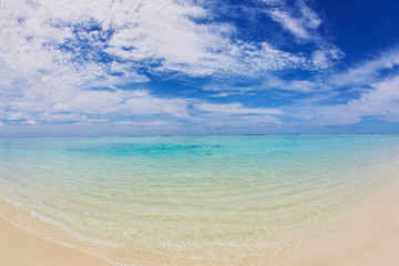 Fototapeta na wymiar sea view from Maldives