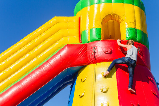 Playground Inflatable Castle Slide
