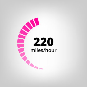 Speedometer Icon inVector, EPSImage. Speedometer flat sign for logo and web usage