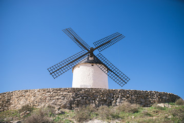 Fototapeta na wymiar Traditional windmills, Toledo, Spain