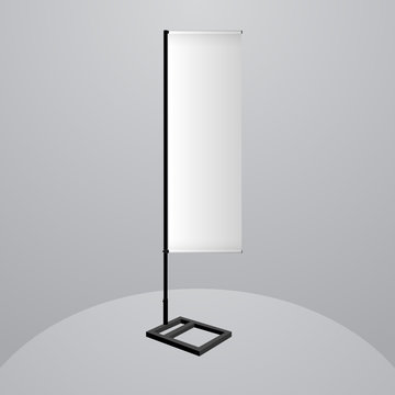 Empty J-Flag for Design. Vector Illustration
