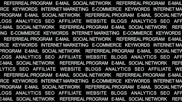 INTERNET MARKETING Keywords, Background Overlay, Alpha Channel, Loop, 4k
