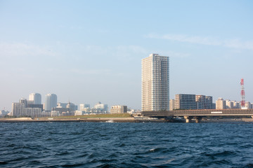 夕焼けのビル群