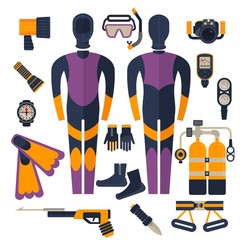 wetsuit and diving equipment © Quarta