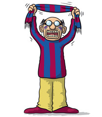Barcelona soccer supporter