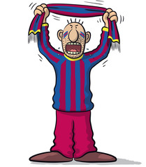 Barcelona soccer supporter