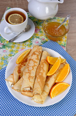 Pancake with cottage cheese