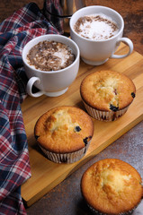 Muffins filled with berries