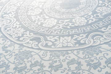 Close up light blue porcelain background
