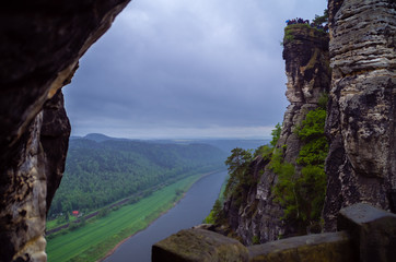 Die Elbe im Elbsandsteingebirge