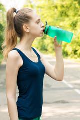 Running woman. Female Runner Jogging during Outdoor Workout