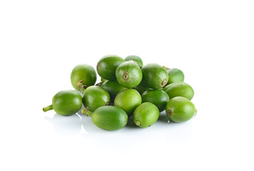 coffee beans on white background