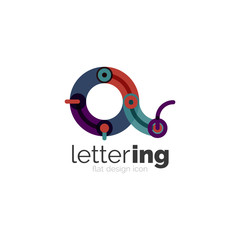 Letter logo business icon