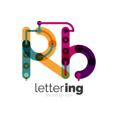 Letter logo business icon