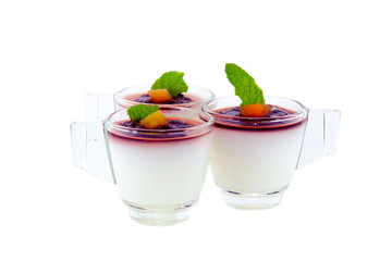 Jelly Pudding and Fruit cocktail.