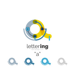 Letter logo line concept