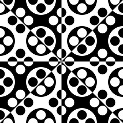 Seamless Circle and Triangle Pattern