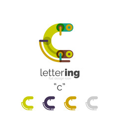 Letter logo line concept