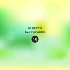 Colorful smooth gradient color Background Wallpaper, Vector illustration green yellow blur