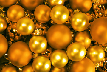 Christmas background. Shiny christmas balls