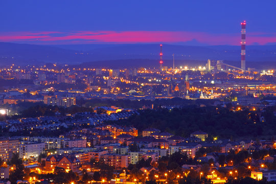 Cityscape at night