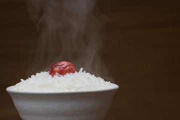 炊き立て梅干ご飯