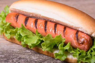 Barbecue Grilled Hot Dog