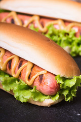 Barbecue Grilled Hot Dog
