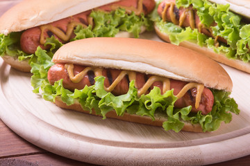 Barbecue Grilled Hot Dog