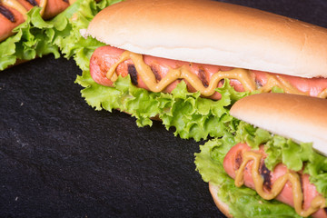 Barbecue Grilled Hot Dog