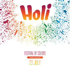 Holi festival poster