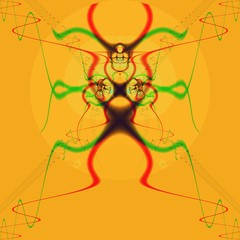 psychedelic abstract background line and shapes, alien